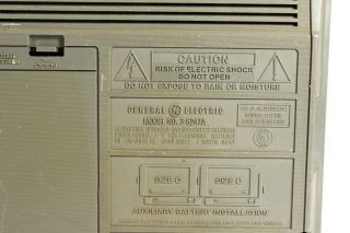 General Electric 3 - 5247A Rechargeable Cassette Tape Radio 3