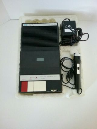 Vintage Dyn Cassette Tape Recorder With Microphone Ds - 406 &