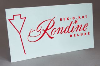 Rek O Kut Rondine Red Water Slide Decal For Turntable Project