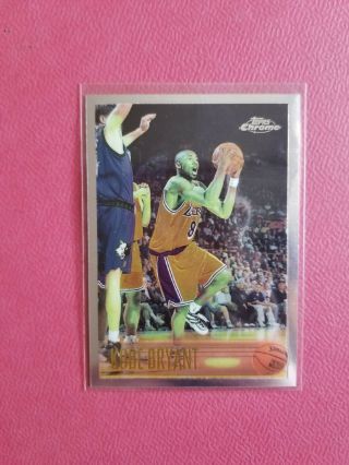 1996 - 97 Topps Chrome Kobe Bryant Rookie Los Angeles Lakers Rc Nba