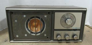 Vintage Klh Model Twenty One 21 Walnut Fm Table Radio Cabinet Parts Or Repairs