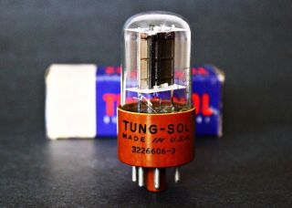 Nos Tung - Sol 6x5wgt Brown Base Full Wave Rectifier Vacuum Tube