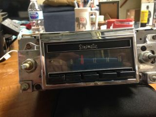 Vintage Delco Sonomatic 14apb1 Am Car Radio - Late 60s - Early 70s Buick Or Gm