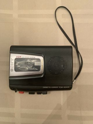 Sony Voice Operated Recording - Clear Voice - Cassette - Corder Tcm - 454vk