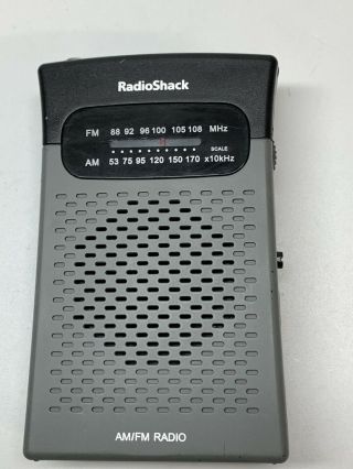 Radio Shack Am/fm Pocket Radio 1200586 Portable Radio Radioshack 1200586