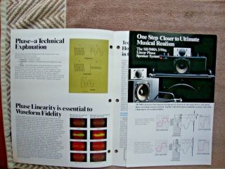 1970s Technics SB - 7000A Linear Phase Speaker System 5 Page Brochure Pamphlet 2