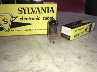 Five Sylvania 6ew6 Vacuum Tube - Nos/nib