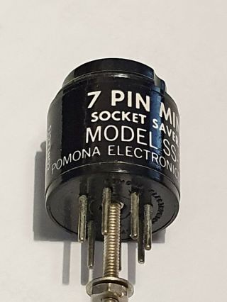 Pomona Electronics Vintage Ss - 7 Beryllium Copper Socket Saver 7 Pin Tubes