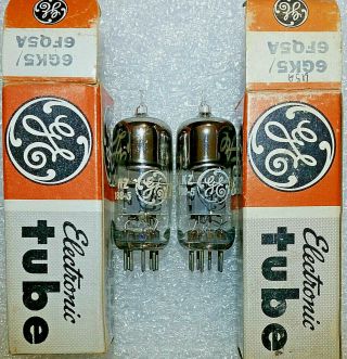 Matched Pair 6gk5/6fq5a Ge Nos Nib Vacuum Tubes,  Tv - 7d 155,  Will Combine