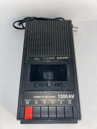Vintage Califone 1300av Portable Cassette Tape Recorder Player Deck Great