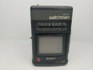Sony Mega Watchman Fd - 510 Tv Am/fm Radio Boombox Combo (defective)