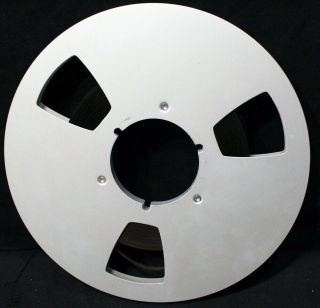 Blank - Unbranded - 10.  5 " Metal Reel - Fits Nab Hubs - Has 1/4 Inch Tape