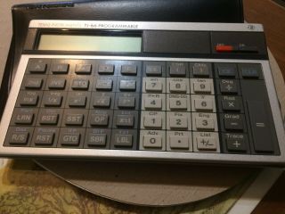 Vintage Texas Instruments Ti - 66 Programmable Calculator,  Case.