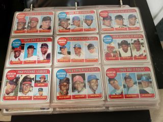 1969 Topps Baseball Complete Set Vg - Ex/ex - Mt Set W/psa Cards