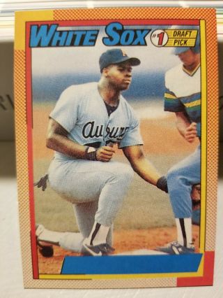 1990 Topps Frank Thomas Nnof Chicago White Sox 414a Baseball Card
