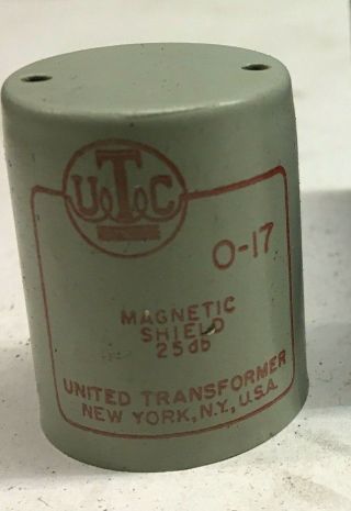 Vintage Utc United Transformer Company 0 - 17 Magnetic Shield