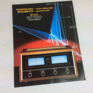 Mcintosh Mc 7270 Power Amp Equipment Product 6 Pages Brochure -
