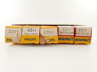 5 X Ez41 Philips - Miniwatt Nos/nib Tubes,  14b En - Air
