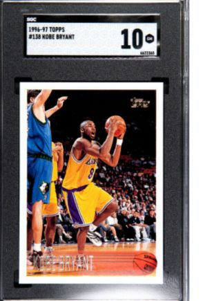 1996 Topps Kobe Bryant Rc 138 Los Angeles Lakers Sgc Gem 10