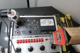 Matched Pair 6BG6G RCA Black Plate Amp Audio Radio Valve Vacuum Tube 2 2