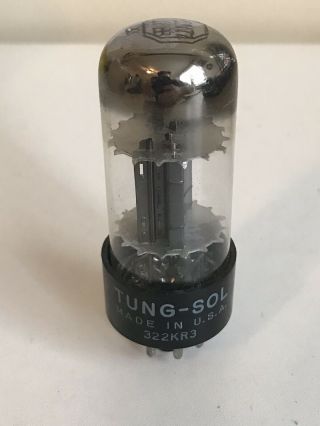 Tung - Sol 6sn7 Gtb Vintage Vacuum Tube Nos Black Plate Strong B&k Tester