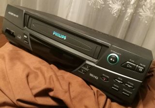 Philips 4 - Head Hi - Fi Vcr Vr620cat21 Video Cassette Recorder Vhs Tape Player