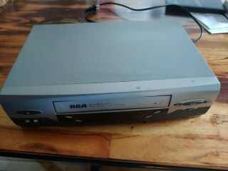 Rca Accusearch Four Head Hi - Fi Vcr Vhs Player Stereo Model No:vr637hf Fast Ship