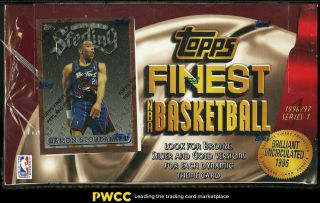 1996 - 97 Topps Finest Series 1 Hobby Box,  24ct Packs,  Kobe Bryant Rookie? (pwcc)