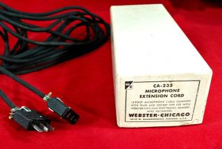 Webster - Chicago Wire Recorder Microphone Extension Cable 15 