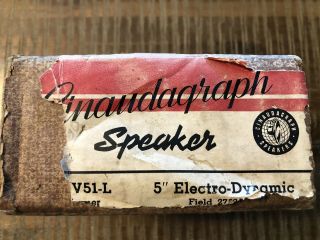 Vintage Cinaudagraph Speaker Electro Dynamic V51 - L 5 Inch