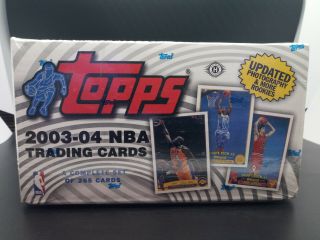 2003 - 04 Topps Basketball Factory Complete Set Lebron James Rookie Rc Wade
