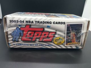 2003 - 04 Topps Basketball Factory Complete Set LeBron James Rookie RC Wade 2