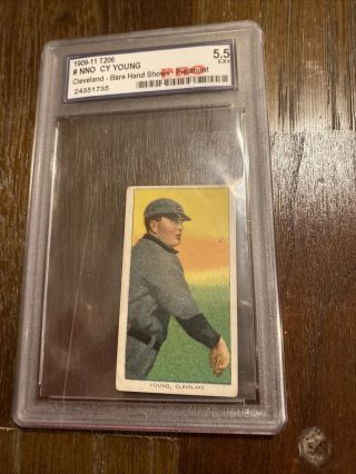 Cy Young 1909 - 11 T206 Psa 5.  5