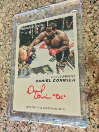 2011 Topps Ufc Moment Of Truth Red Ink 1st Auto - Daniel Cormier 05/15