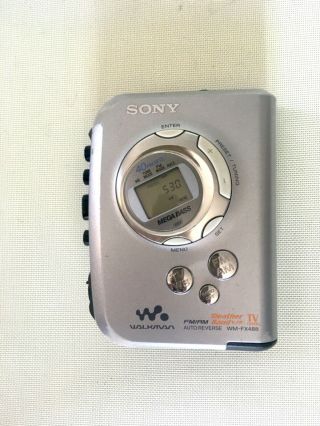 Sony Walkman Wm - Fx488 Tape And Radio