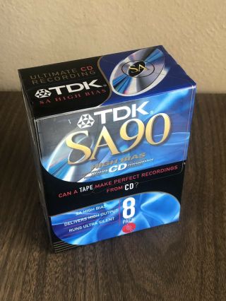 Tdk Sa90 High Bias Cassette Recording Tape - 8 Pack