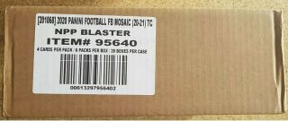 2020 Panini Mosaic Football Blaster Box Case Of 20 Boxes
