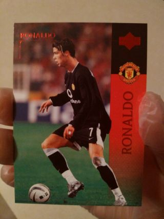 2003 Upper Deck Manchester United Cristiano Ronaldo Rookie Rc 15