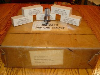 6 Nos 6sg7gt/jan - Cnu National Union Tubes; Removed From Carton