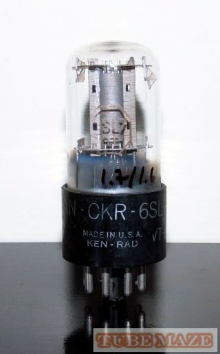Rare Ken - Rad Jan Ckr - 6sl7/ecc35/vt - 229 Gray Plates Tube - 1940s - Test Nos