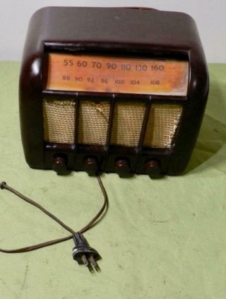 Vintage Am Fm Radio Bakalit Radio Sentinel 302a Radio Table Top Tube Radio Old