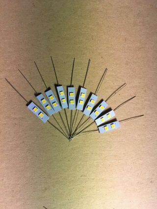 (10) 8v - Led Axial Lamps/color Choice Vu Meters - - Reel To Reel Lights Bulbs