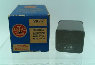 Utc® Vic - 17 Variable Inductor Mean Hy 13,  85,  - 45 Utc United Transformer Corp