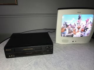 Memorex 4 Head Hi - Fi Vcr Model Mvr4046a Video Cassette Player Recorder With Tape