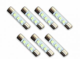 7 Cool Blue 8v Led Lamp Fuse - Type Bulbs For Sansui Receivers And Amplifiers