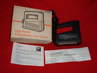 Vintage Realistic High Power Video Audio Tape Eraser Cat.  44 - 233a Radio Shack
