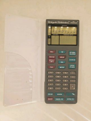 Vtg 90s 1990 Weight Watchers On Program Personal Program Calculator 6123