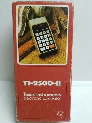 Vintage Texas Instruments Ti - 2500 - Ii Calculator Datamath Ii For Parts/repair