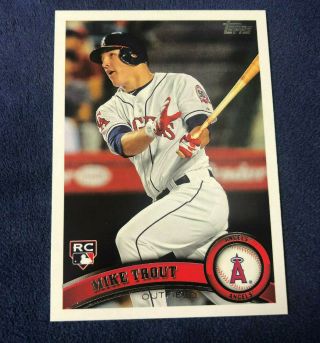 Mike Trout 2011 Topps Update Rc Rookie Us175