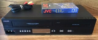 Philips Dvp3345vb/f7 A 4 - Head Hi - Fi Stereo Vcr Dvd Player Combo Dvd Not